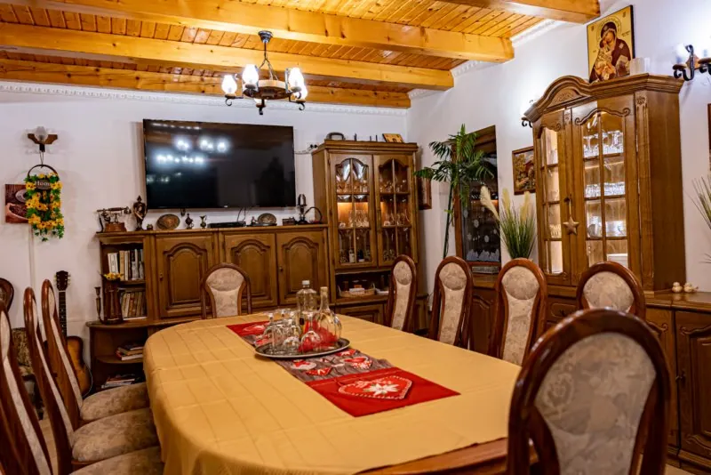 The guesthouse living room